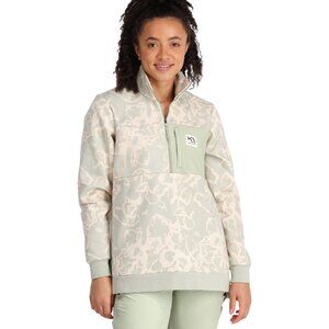 Kari Traa Womens Ruth Mid Layer Print Pullover Jacket Small